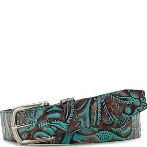 Patricia Nash Pelosa Tooled Turquoise Belt
Size Small Pelosa Belt - Tooled — Turquoise – Patricia Nash main image 2